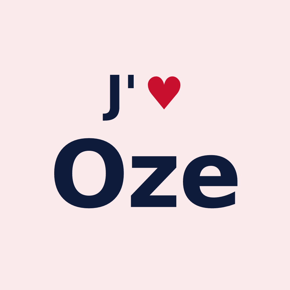 Magnet personnalisé Oze — design J'aime Oze