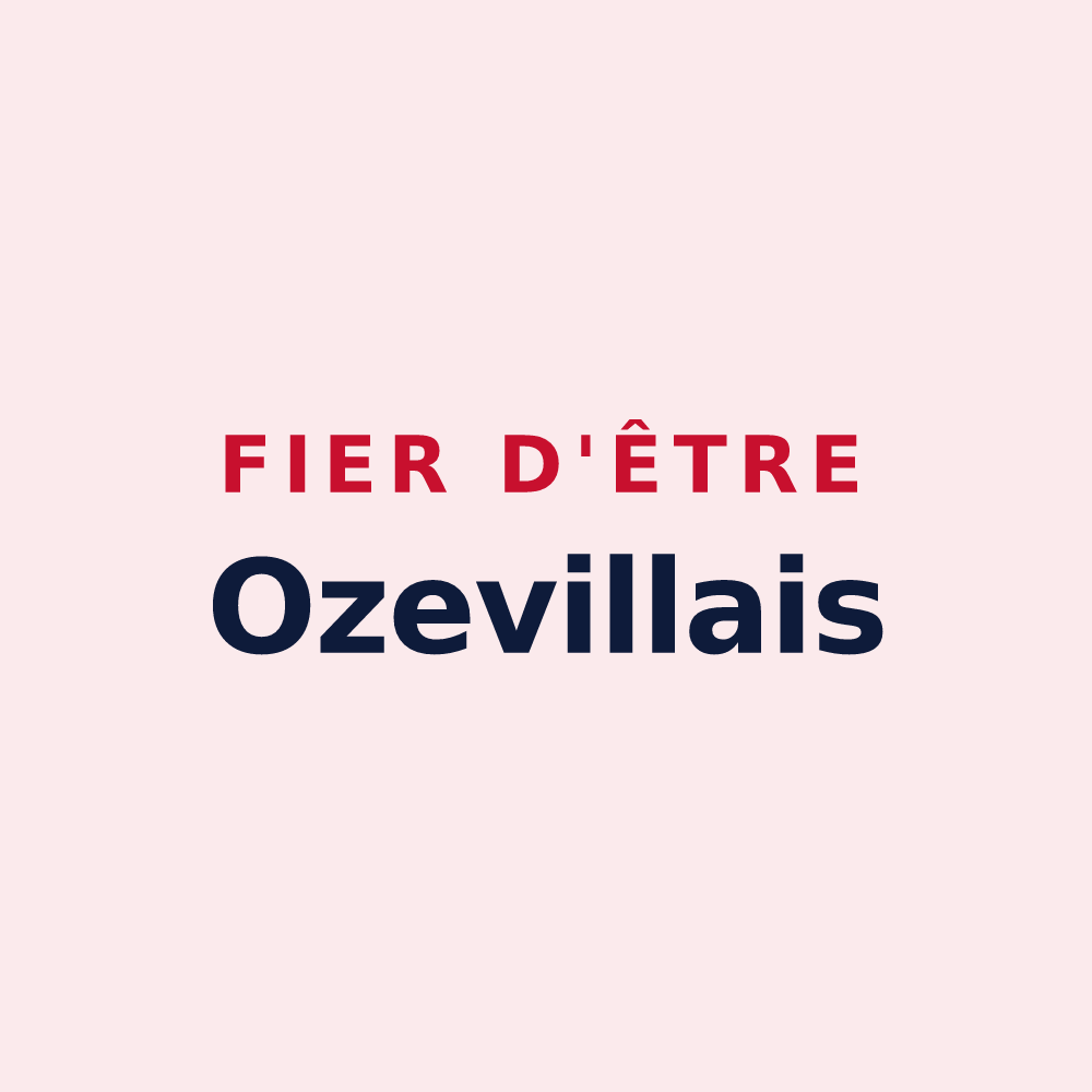 Magnet « Fier d'être Ozevillais » — design pour Ozeville