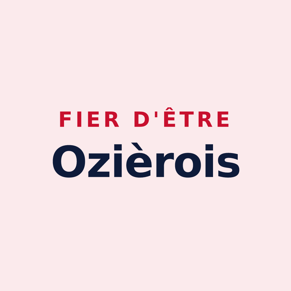 Magnet « Fier d'être Ozièrois » — design pour Ozières