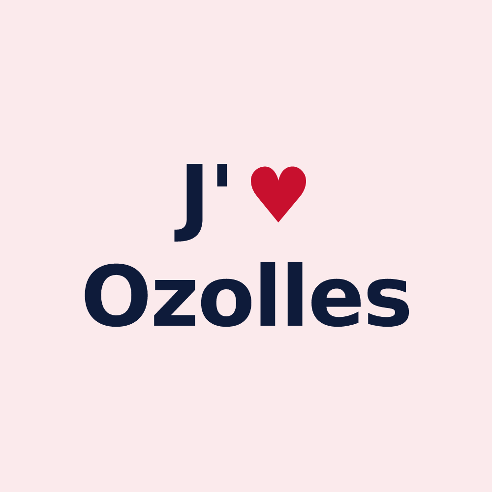 Magnet personnalisé Ozolles — design J'aime Ozolles