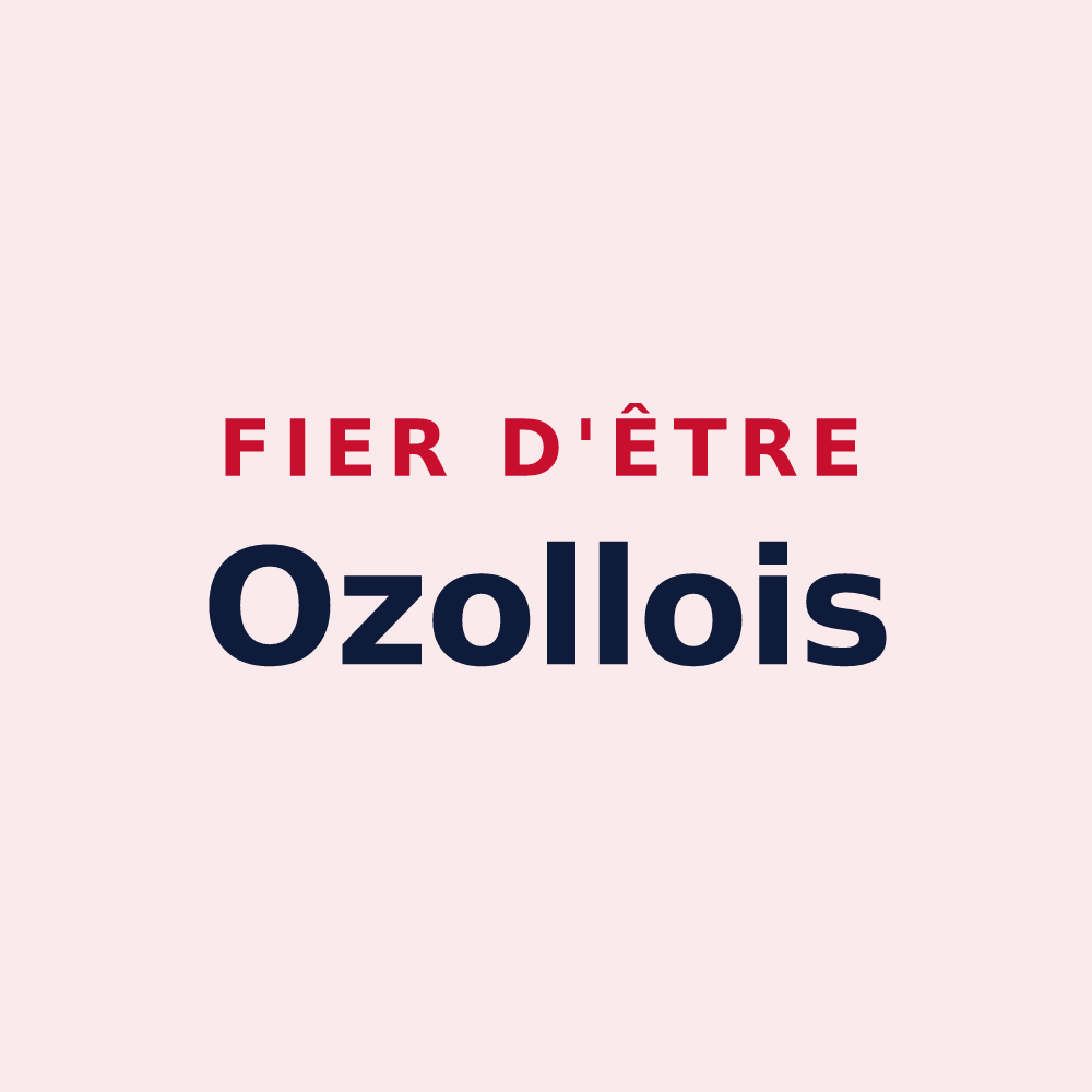 Magnet « Fier d'être Ozollois » — design pour Ozolles