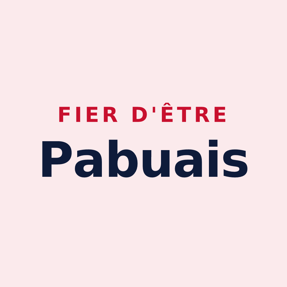 Magnet « Fier d'être Pabuais » — design pour Pabu