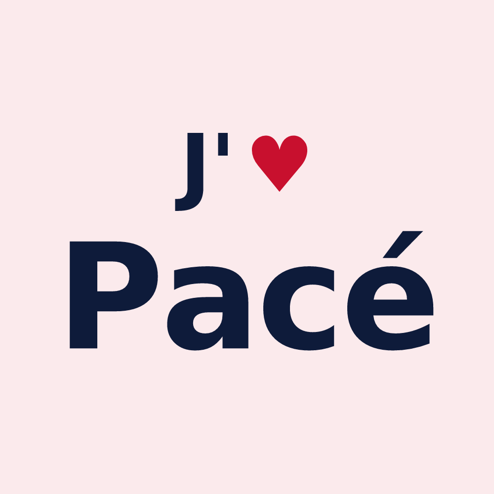 Magnet personnalisé Pacé — design J'aime Pacé