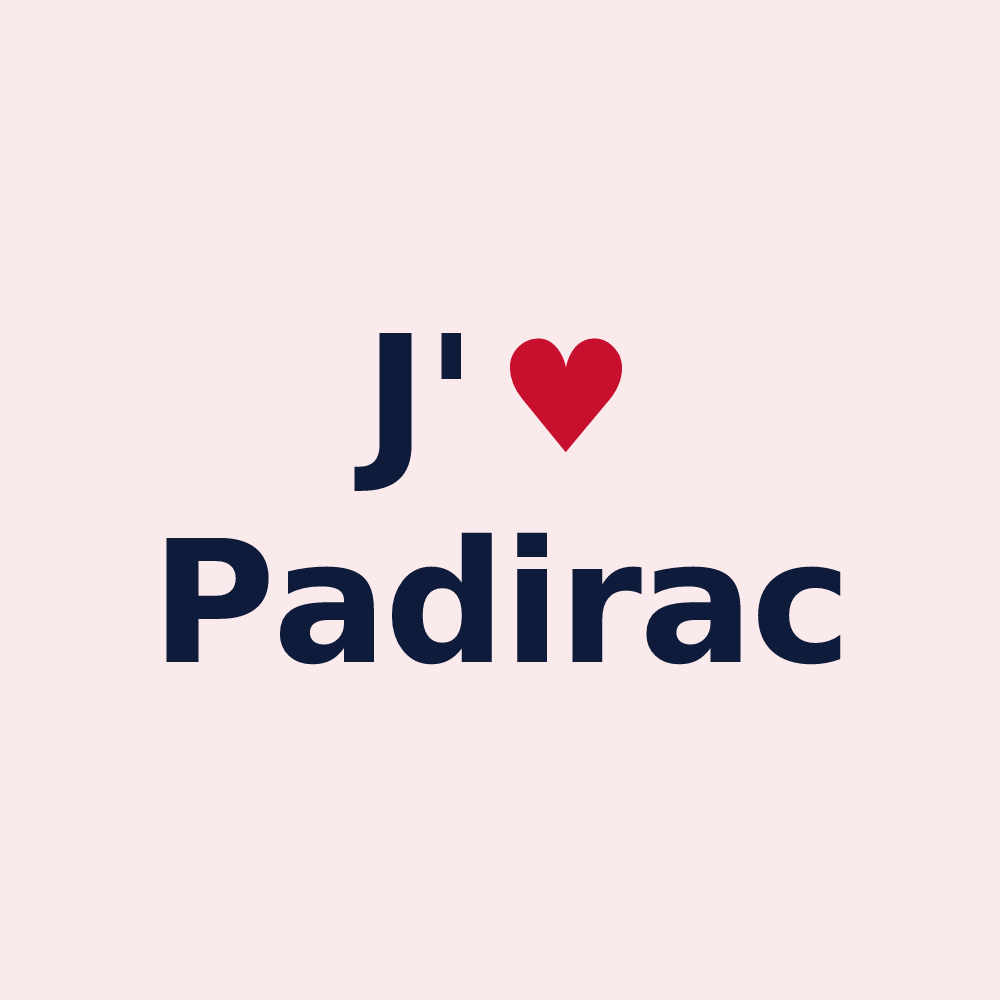 Magnet personnalisé Padirac — design J'aime Padirac