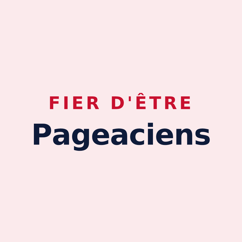 Magnet « Fier d'être Pageaciens » — design pour Pageas