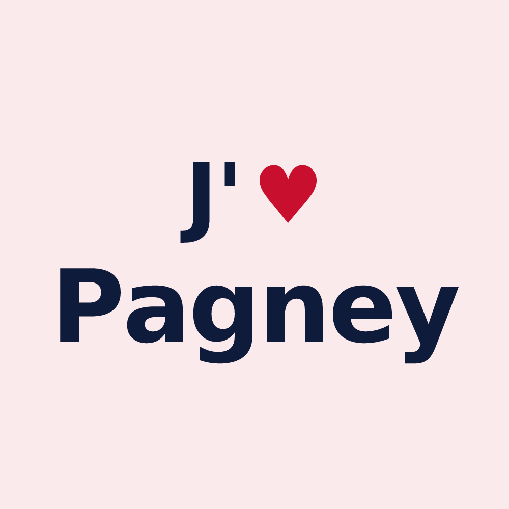 Magnet personnalisé Pagney — design J'aime Pagney