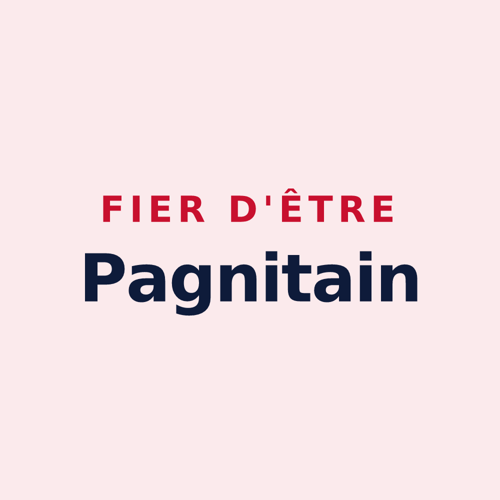 Magnet « Fier d'être Pagnitain » — design pour Pagny-le-Château