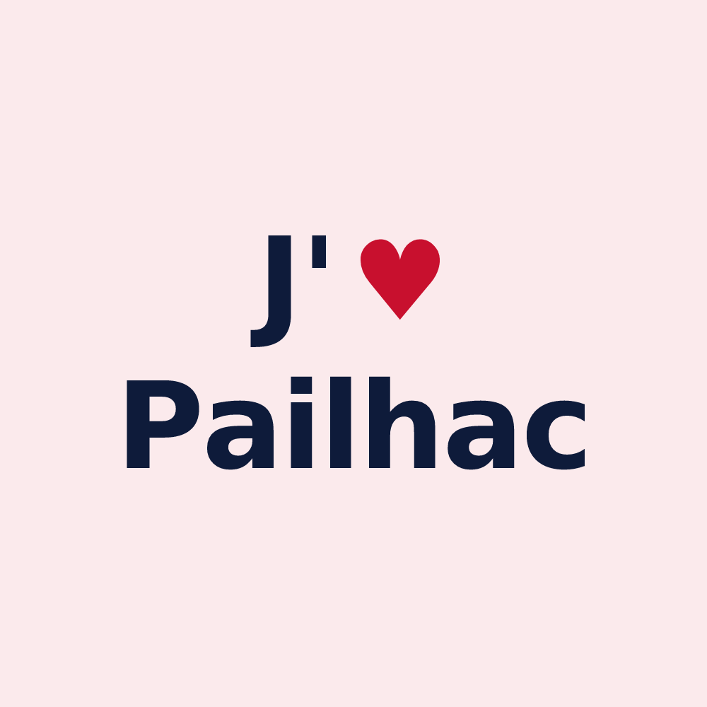 Magnet personnalisé Pailhac — design J'aime Pailhac