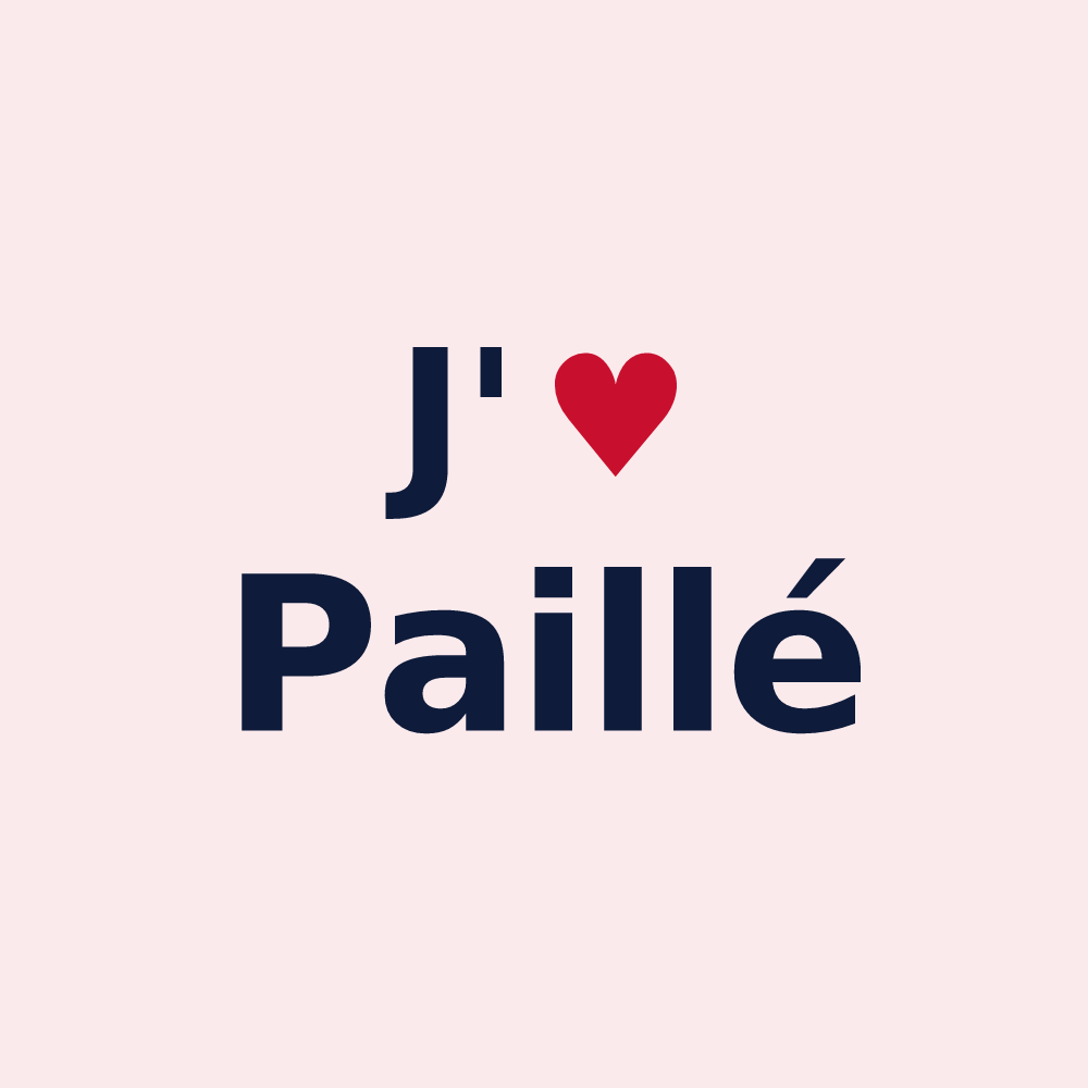 Magnet personnalisé Paillé — design J'aime Paillé