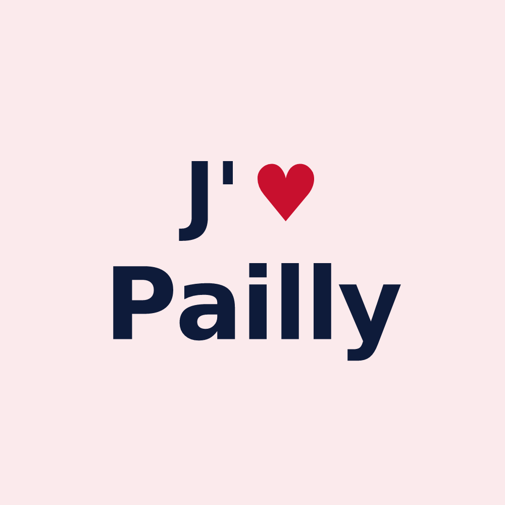 Magnet personnalisé Pailly — design J'aime Pailly