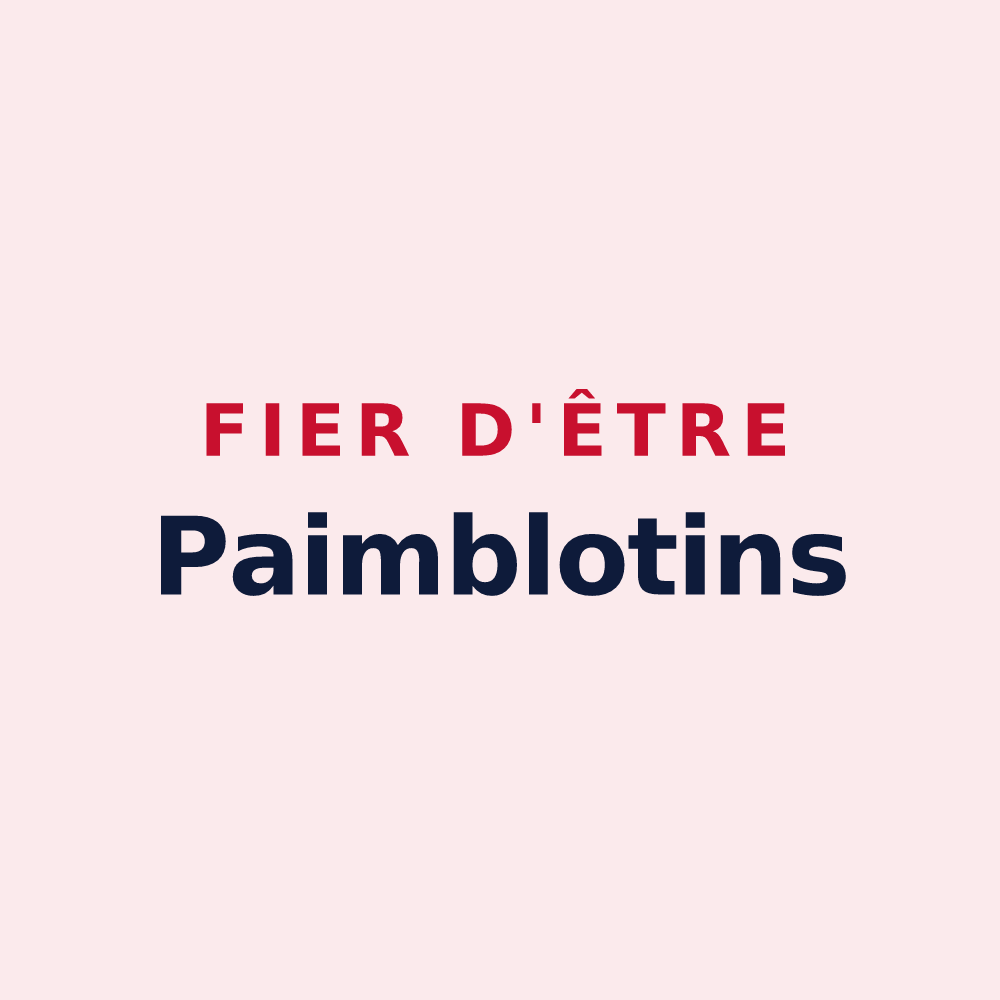Magnet « Fier d'être Paimblotins » — design pour Paimbœuf