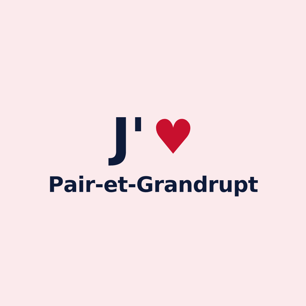 Magnet personnalisé Pair-et-Grandrupt — design J'aime Pair-et-Grandrupt
