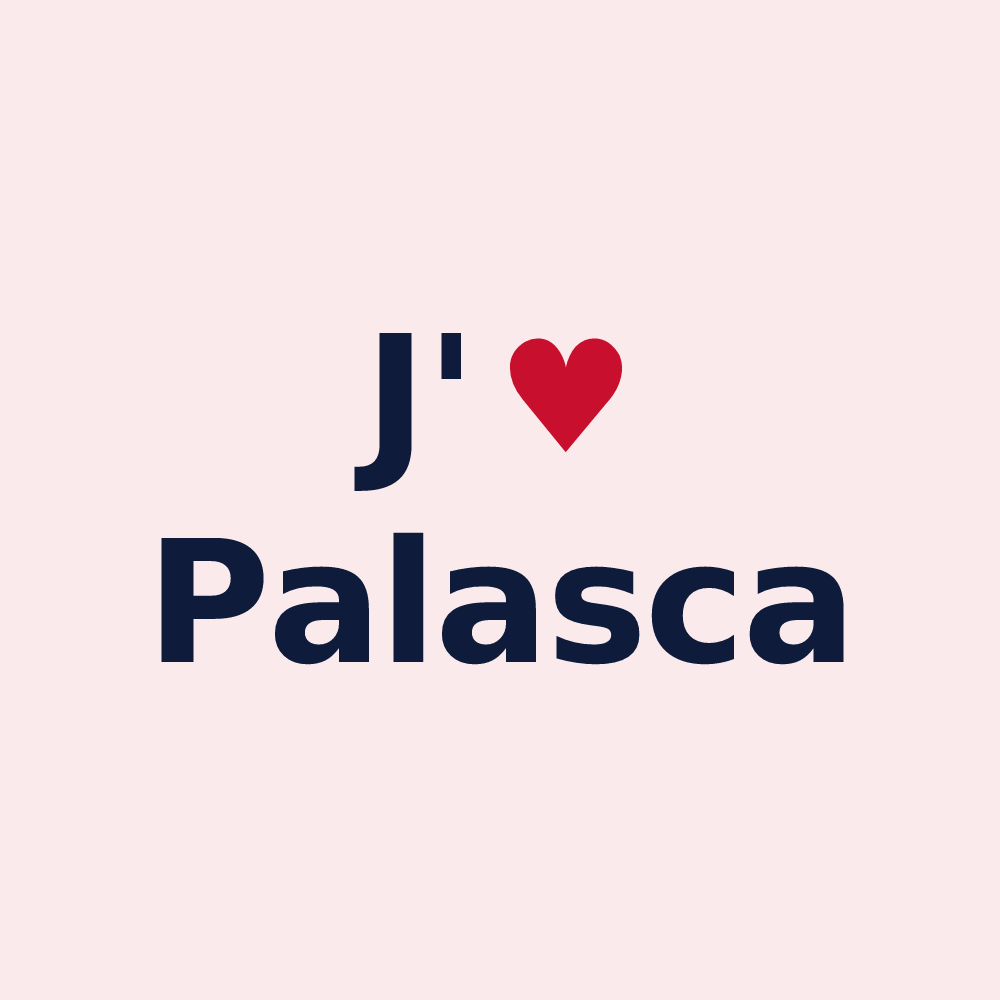 Magnet personnalisé Palasca — design J'aime Palasca
