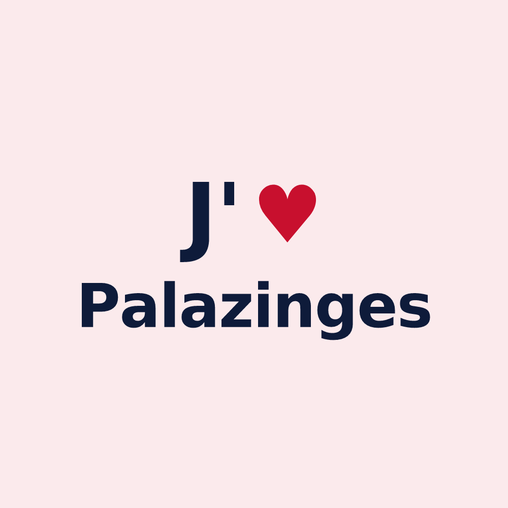 Magnet personnalisé Palazinges — design J'aime Palazinges