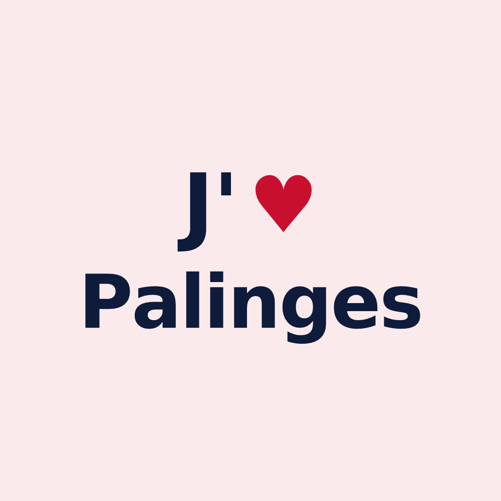 Magnet personnalisé Palinges — design J'aime Palinges