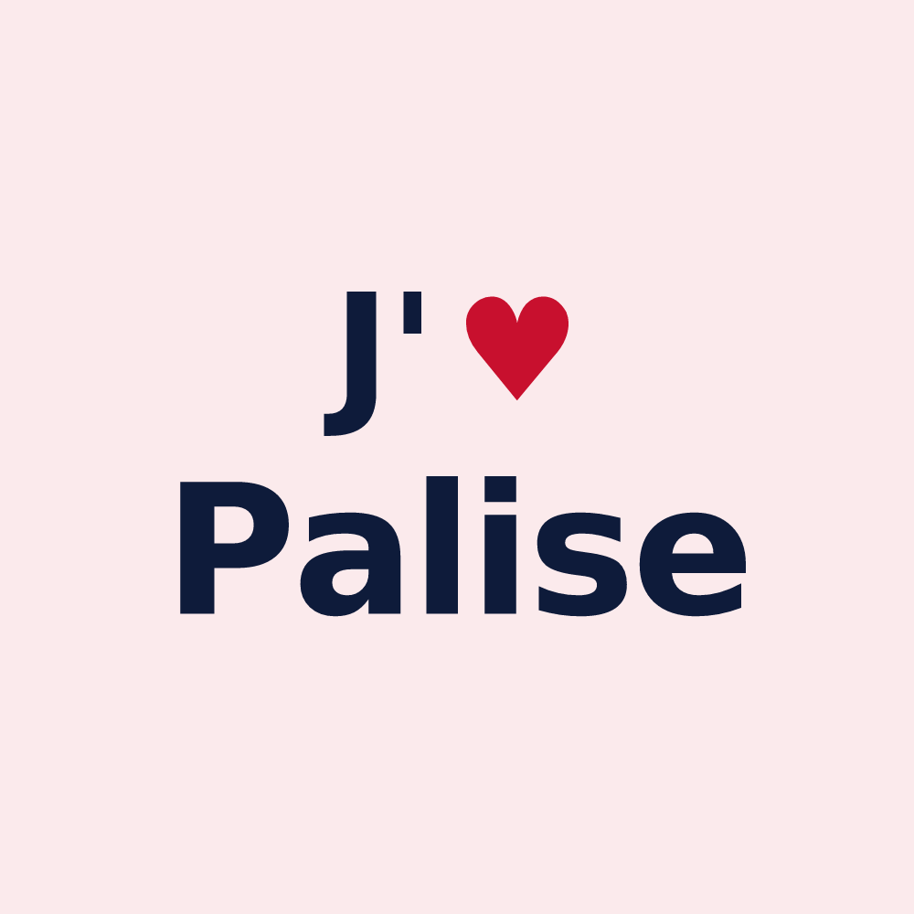Magnet personnalisé Palise — design J'aime Palise