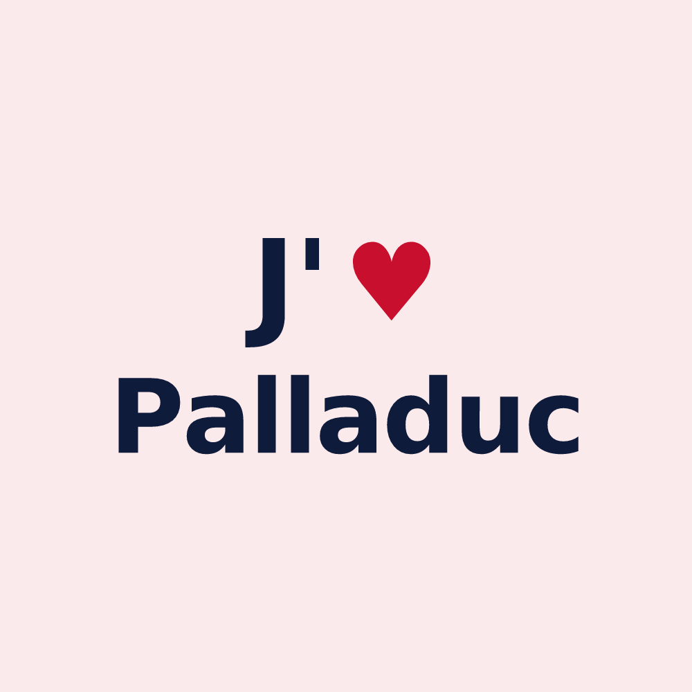 Magnet personnalisé Palladuc — design J'aime Palladuc