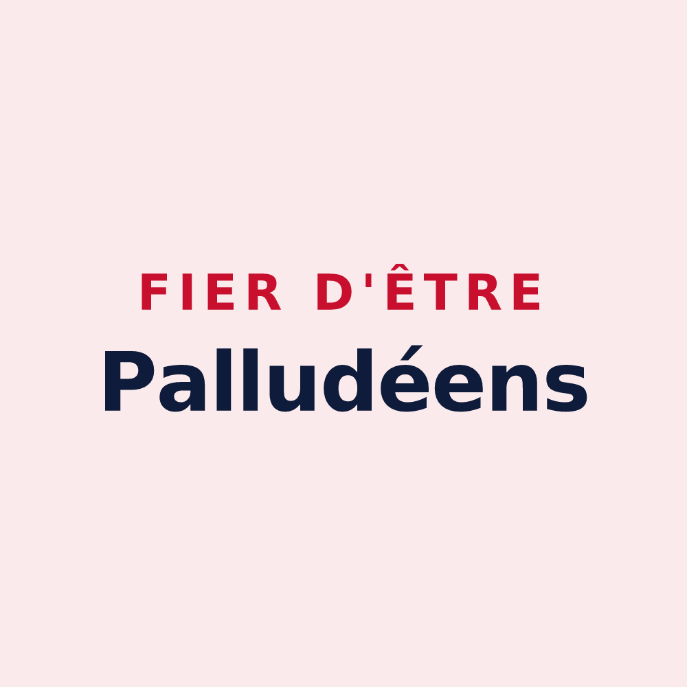 Magnet « Fier d'être Palludéens » — design pour Palluau-sur-Indre