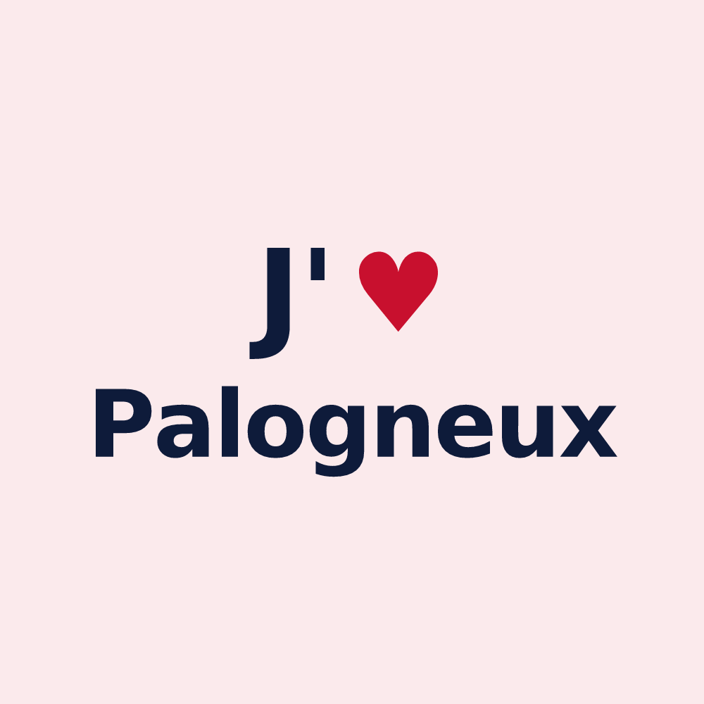 Magnet personnalisé Palogneux — design J'aime Palogneux