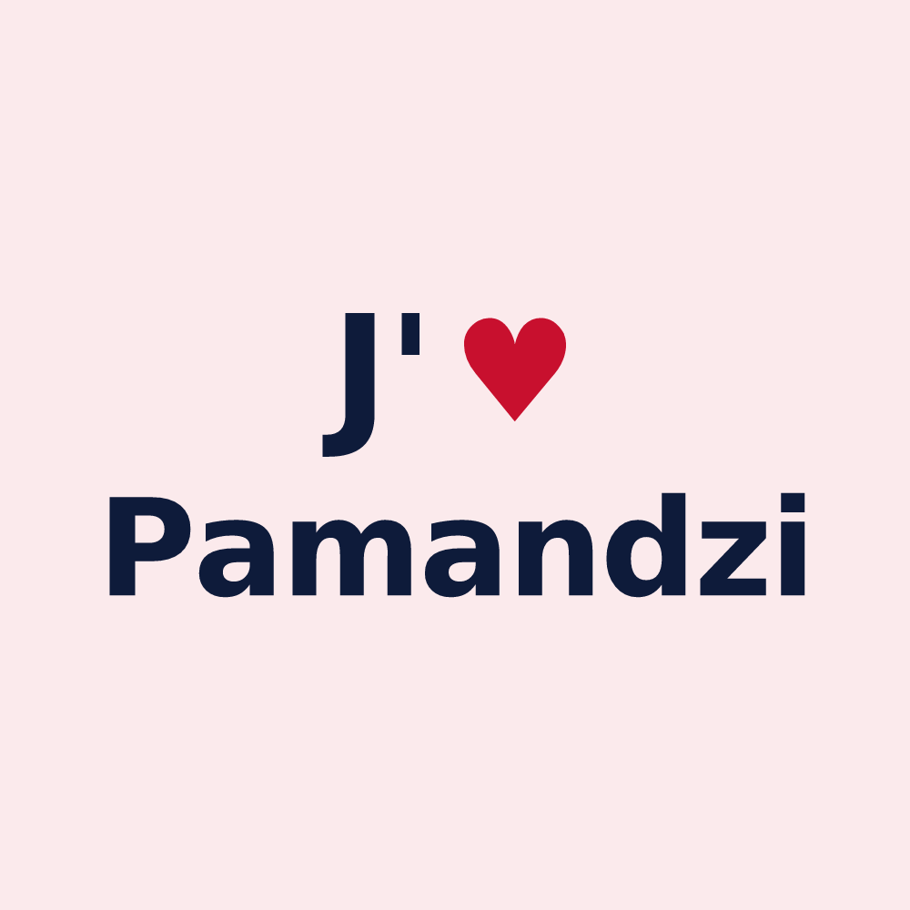 Magnet personnalisé Pamandzi — design J'aime Pamandzi