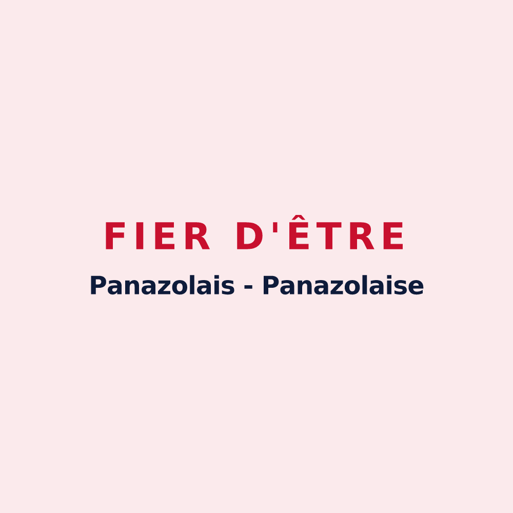 Magnet « Fier d'être Panazolais - Panazolaise » — design pour Panazol