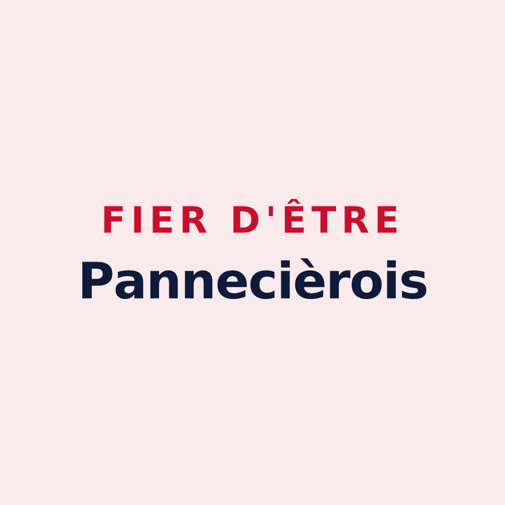 Magnet « Fier d'être Pannecièrois » — design pour Pannecières