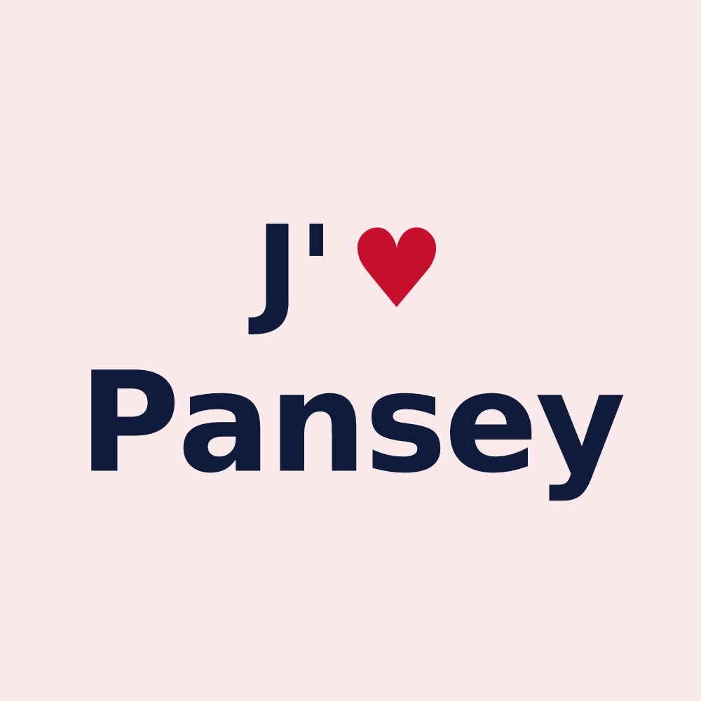 Magnet personnalisé Pansey — design J'aime Pansey