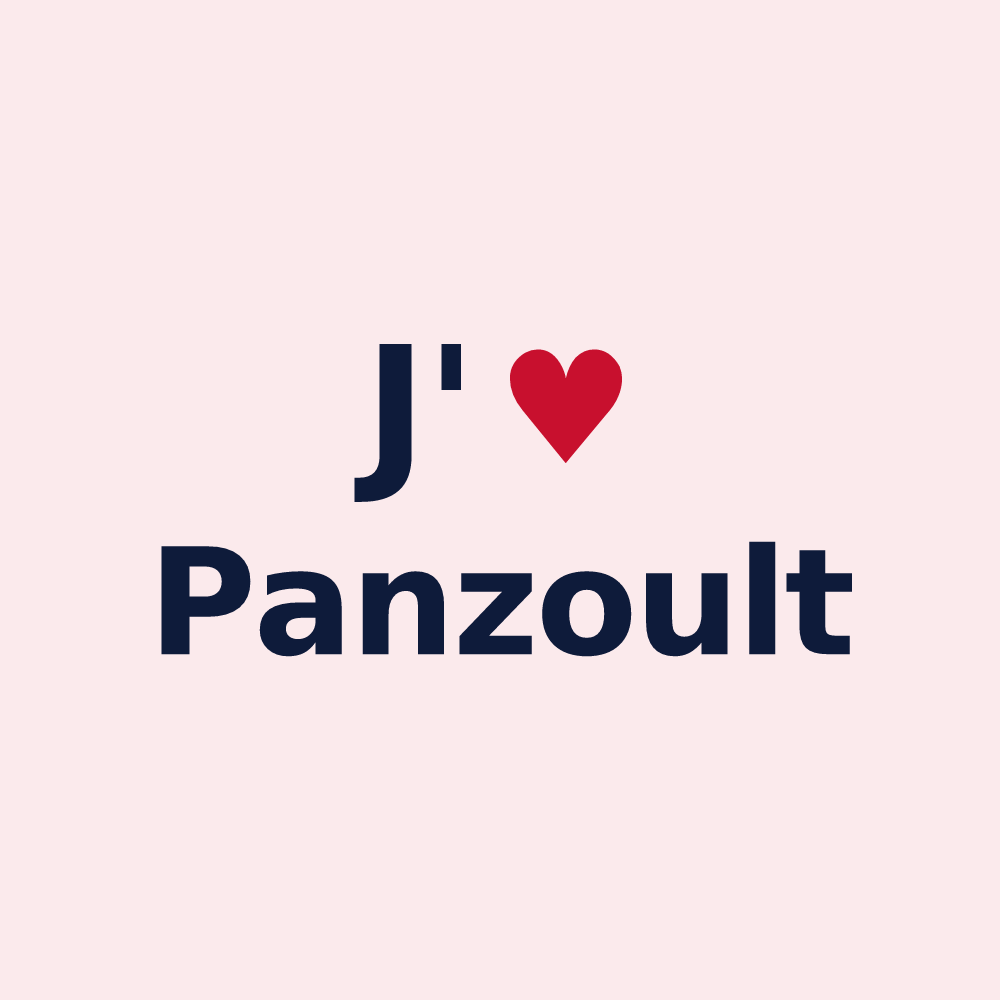 Magnet personnalisé Panzoult — design J'aime Panzoult