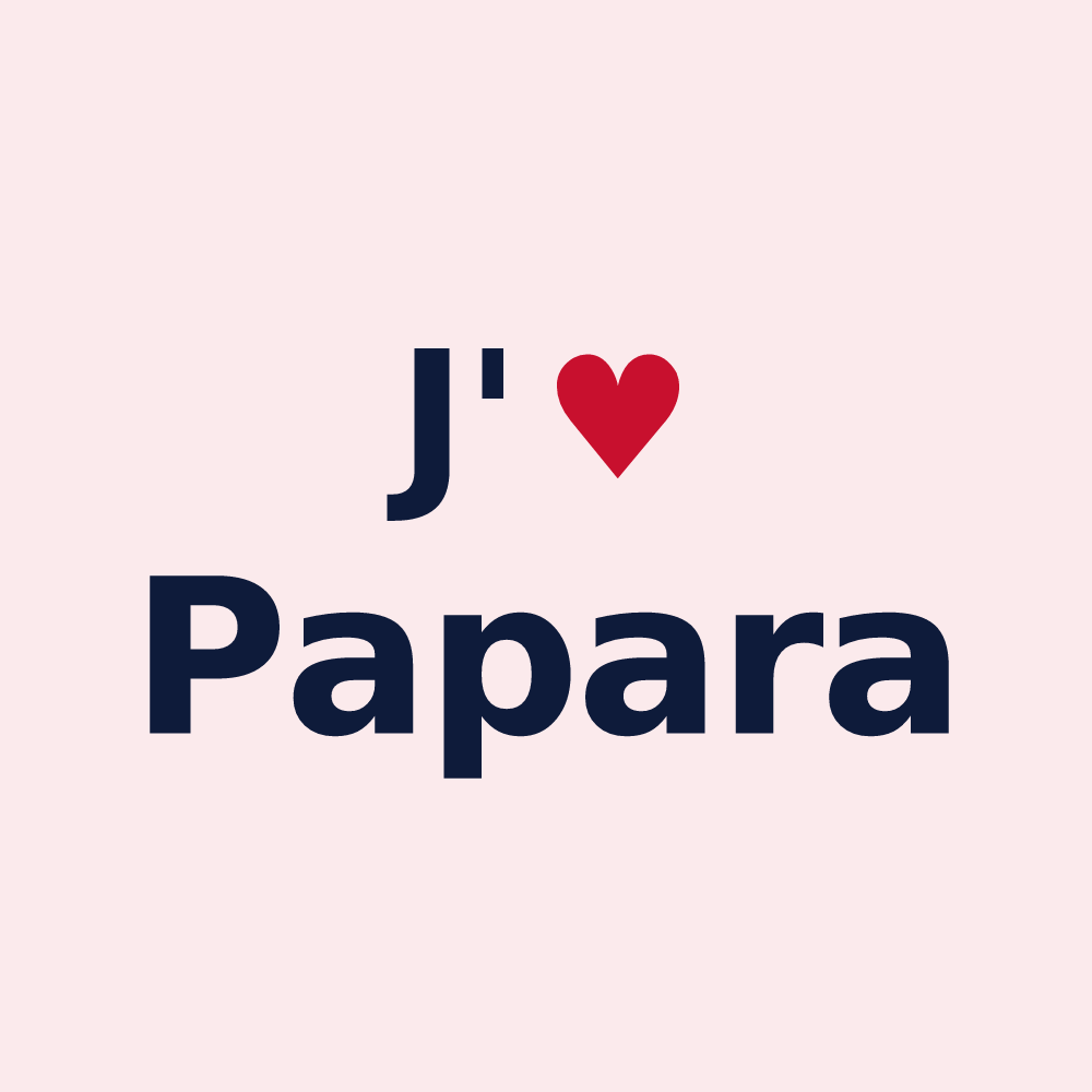 Magnet personnalisé Papara — design J'aime Papara