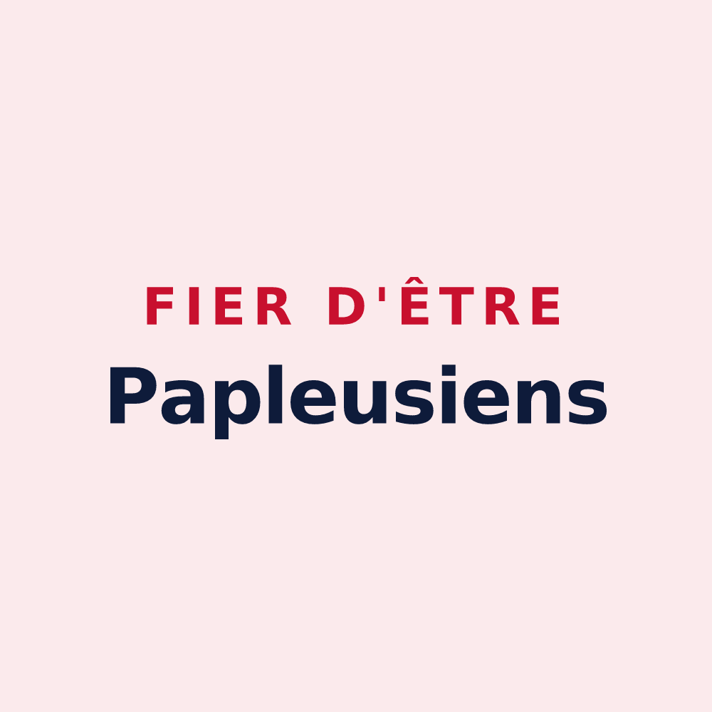 Magnet « Fier d'être Papleusiens » — design pour Papleux