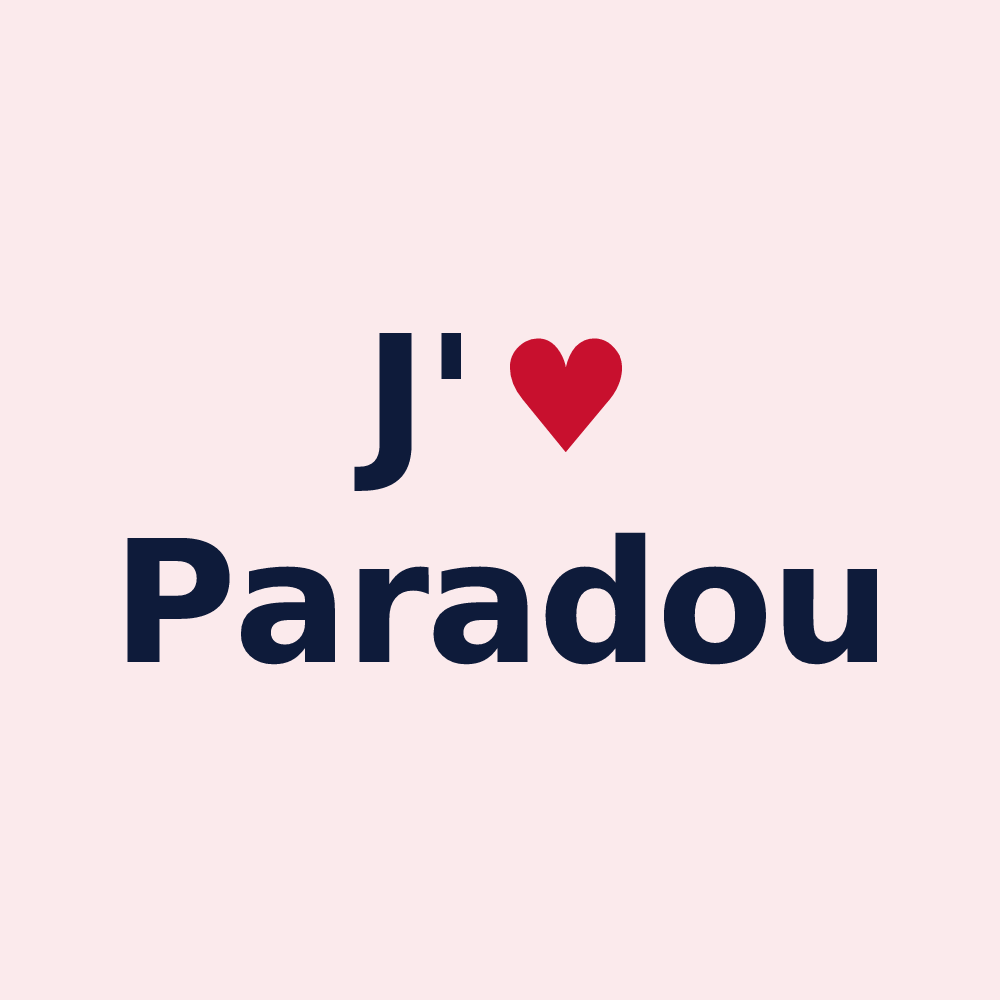 Magnet personnalisé Paradou — design J'aime Paradou