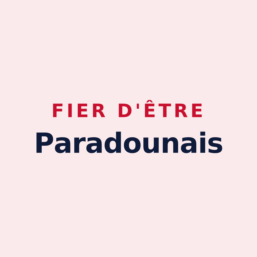 Magnet « Fier d'être Paradounais » — design pour Paradou