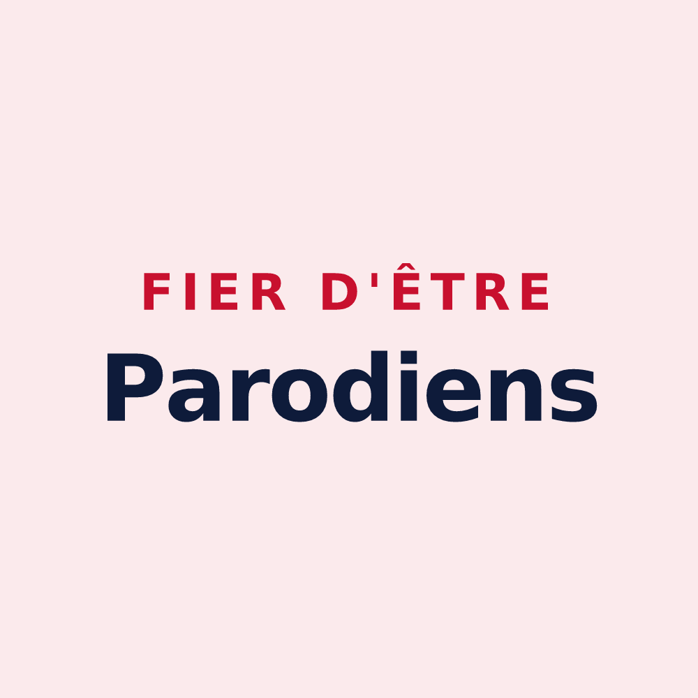 Magnet « Fier d'être Parodiens » — design pour Paray-le-Monial