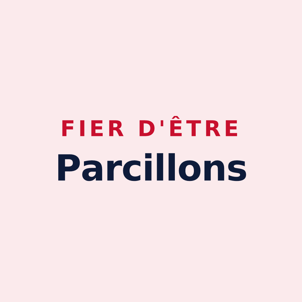 Magnet « Fier d'être Parcillons » — design pour Parçay-Meslay