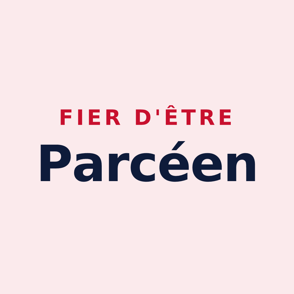 Magnet « Fier d'être Parcéen » — design pour Parcé-sur-Sarthe