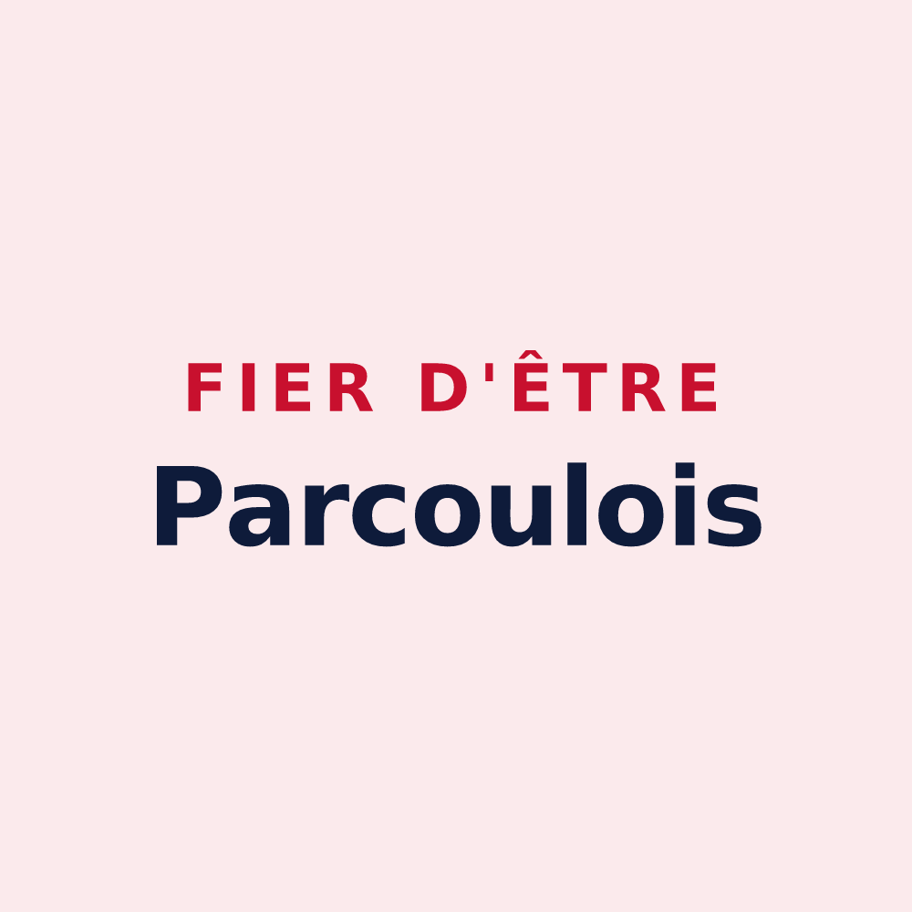 Magnet « Fier d'être Parcoulois » — design pour Parcoul-Chenaud