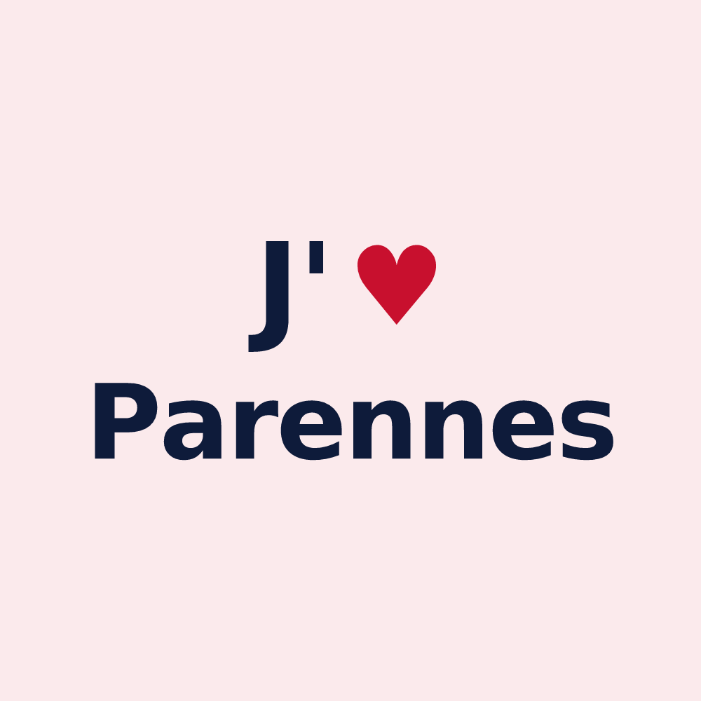 Magnet personnalisé Parennes — design J'aime Parennes