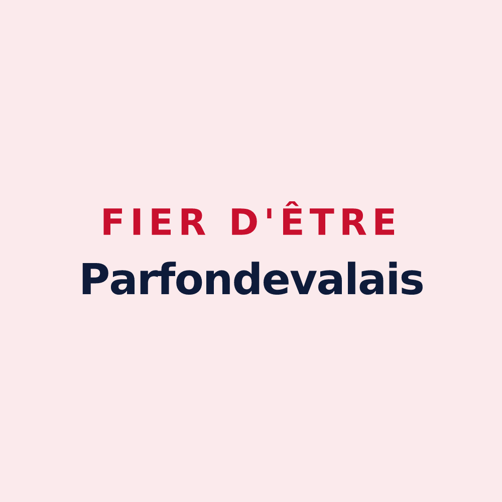 Magnet « Fier d'être Parfondevalais » — design pour Parfondeval