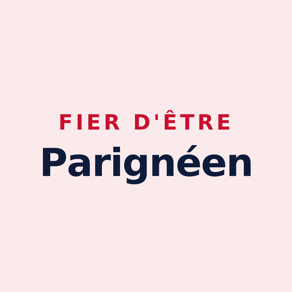 Magnet « Fier d'être Parignéen » — design pour Parigné-l'Évêque