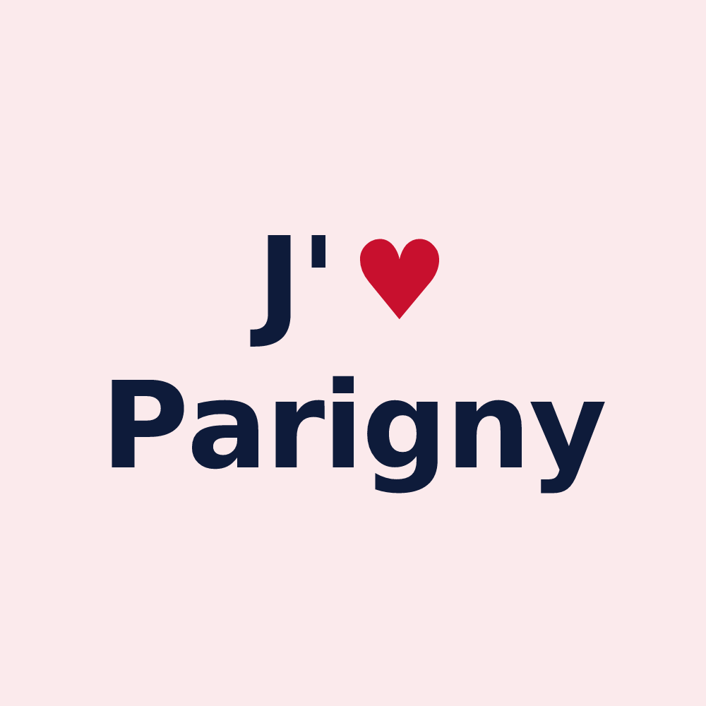 Magnet personnalisé Parigny — design J'aime Parigny