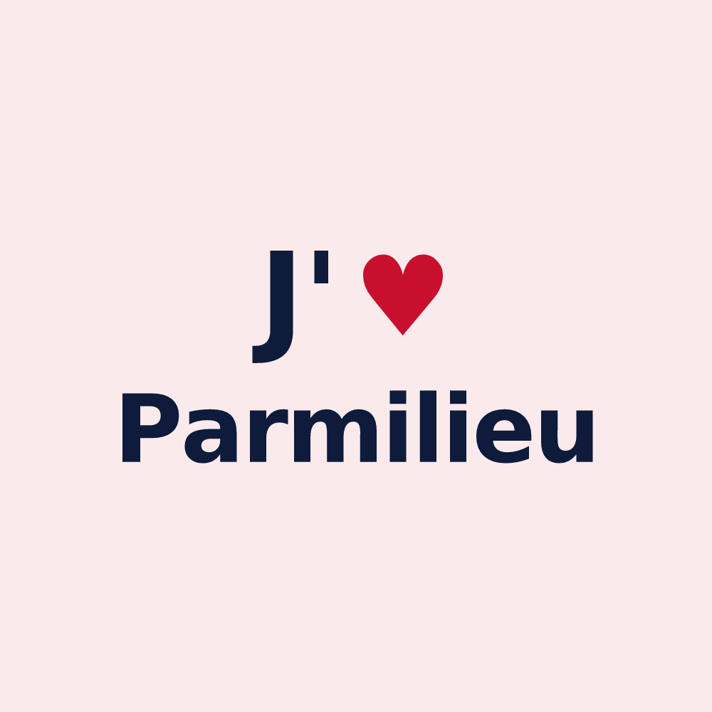 Magnet personnalisé Parmilieu — design J'aime Parmilieu