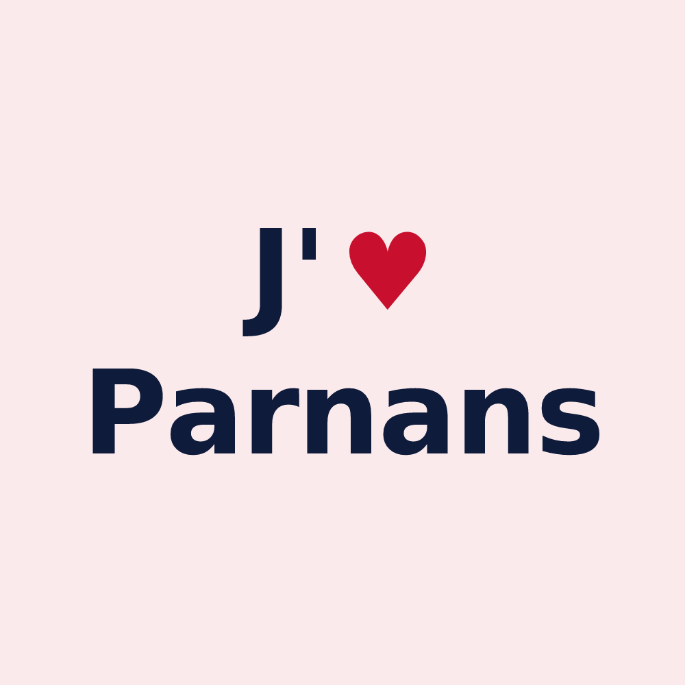 Magnet personnalisé Parnans — design J'aime Parnans
