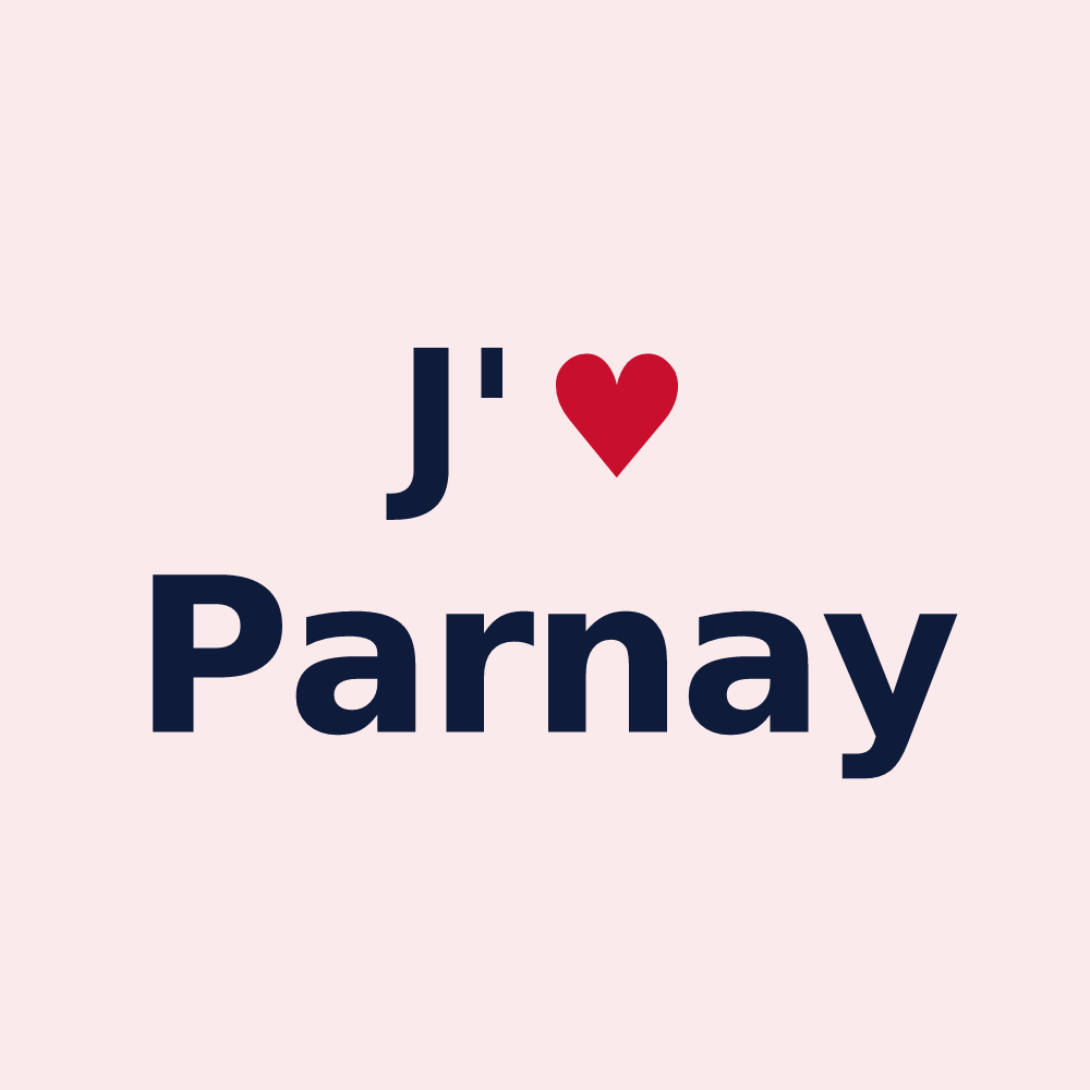 Magnet personnalisé Parnay — design J'aime Parnay
