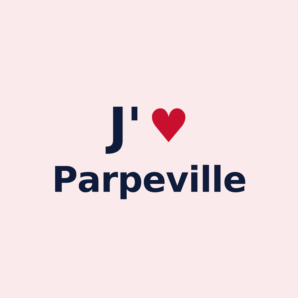 Magnet personnalisé Parpeville — design J'aime Parpeville