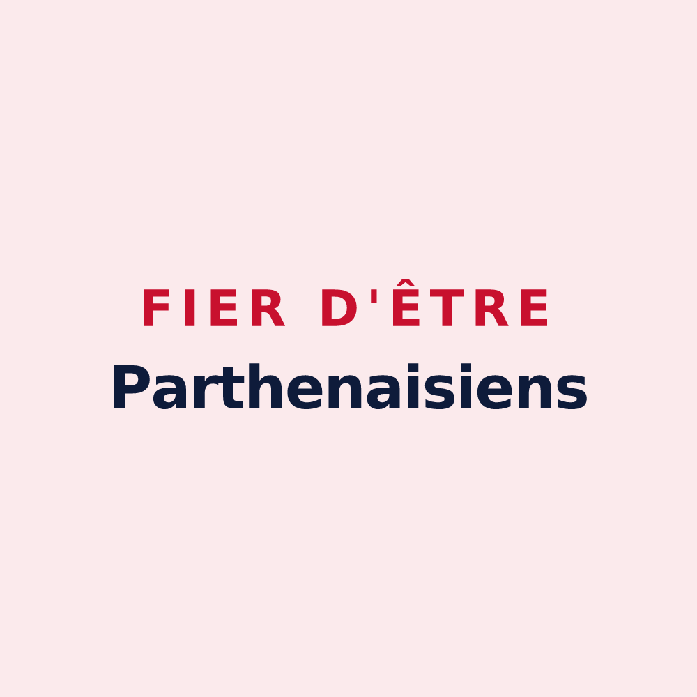 Magnet « Fier d'être Parthenaisiens » — design pour Parthenay-de-Bretagne
