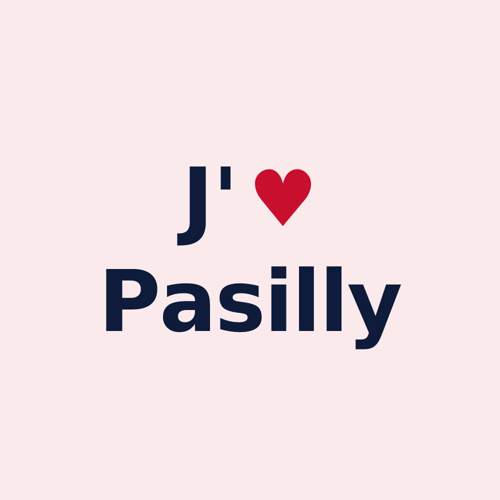 Magnet personnalisé Pasilly — design J'aime Pasilly
