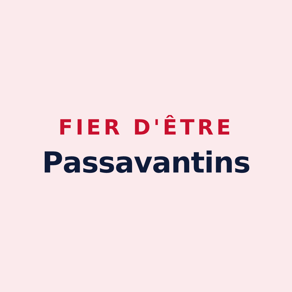 Magnet « Fier d'être Passavantins » — design pour Passavant-en-Argonne