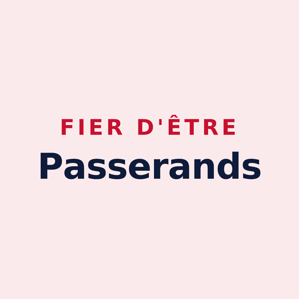 Magnet « Fier d'être Passerands » — design pour Passy