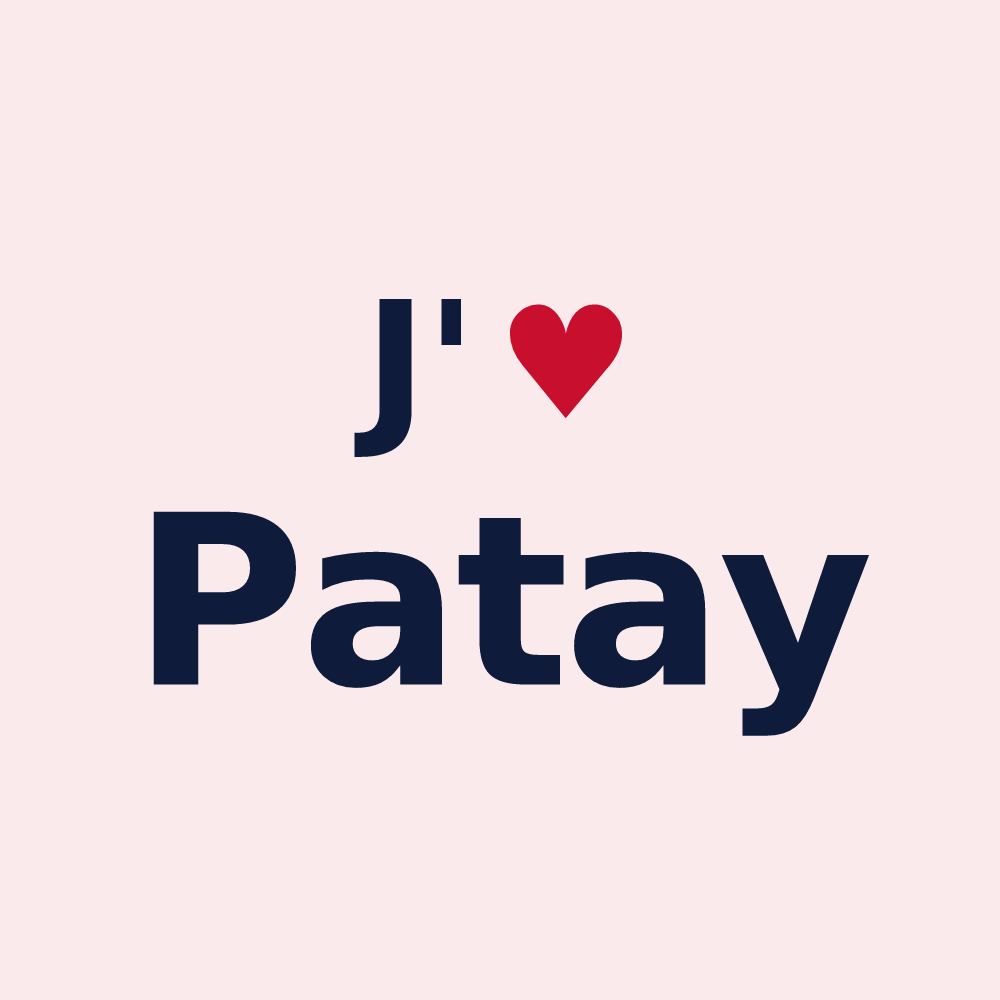 Magnet personnalisé Patay — design J'aime Patay