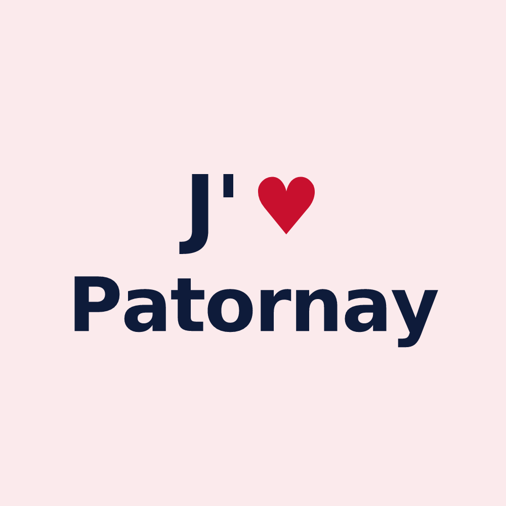 Magnet personnalisé Patornay — design J'aime Patornay
